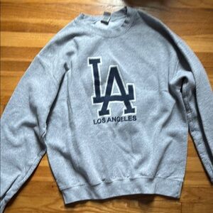 Gray Los Angeles Logo Unisex Crewneck